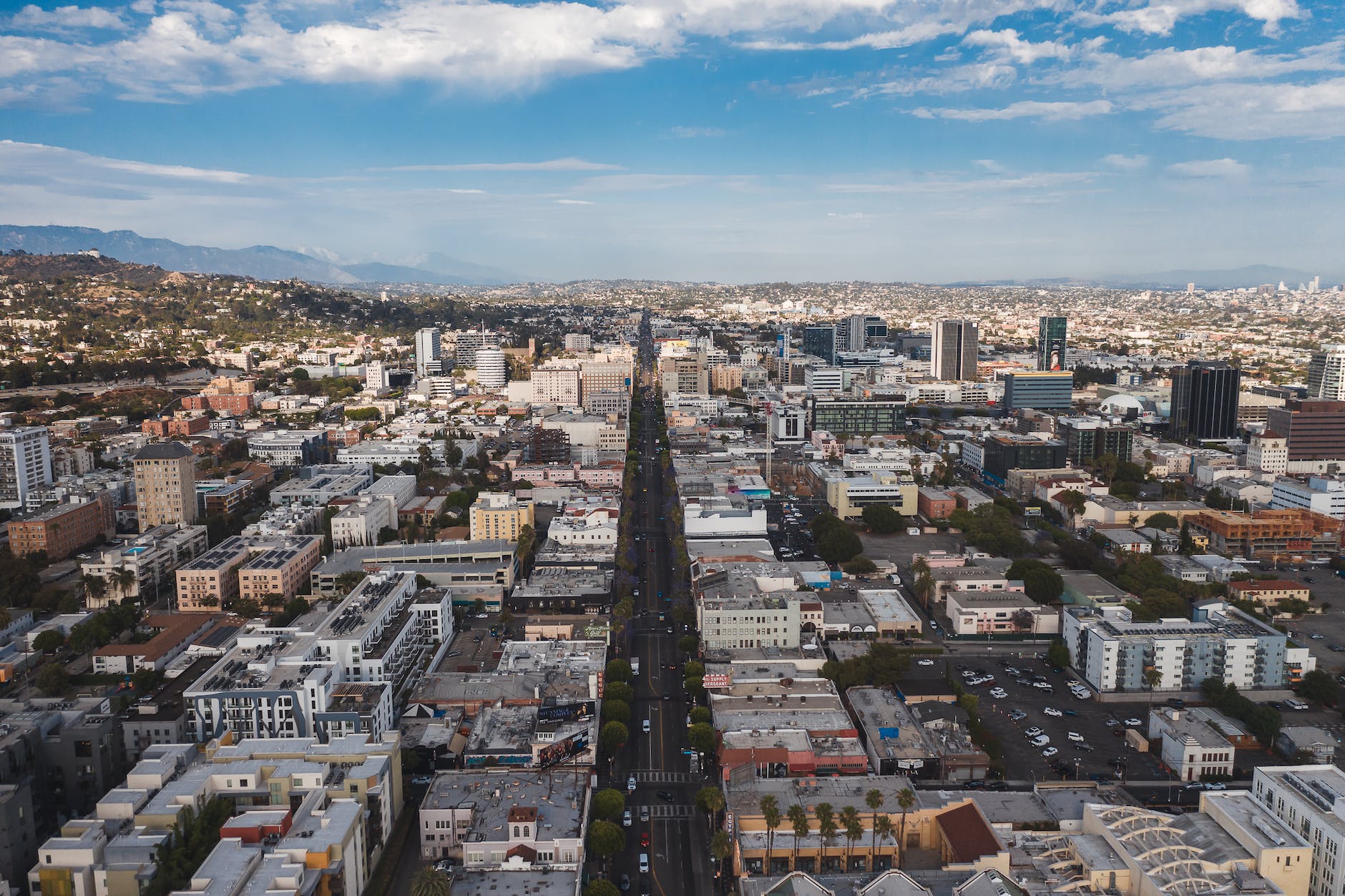 cityscape view from above